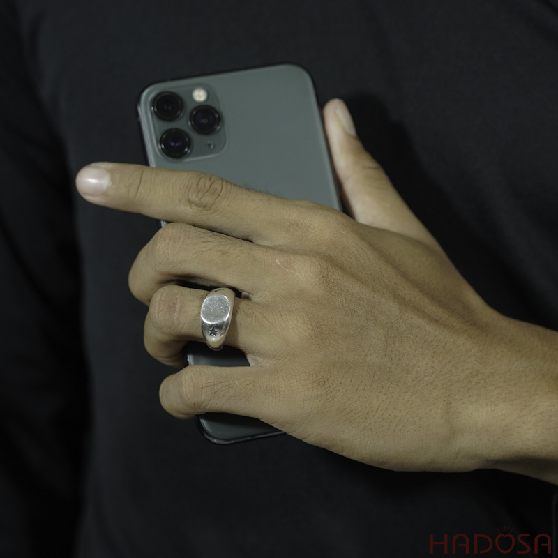 Nhẫn bạc trơn nam bạc Thái cao cấp