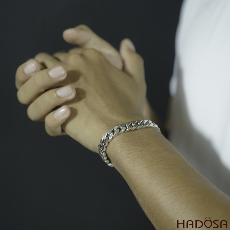 Lắc tay nam bạc cao cấp