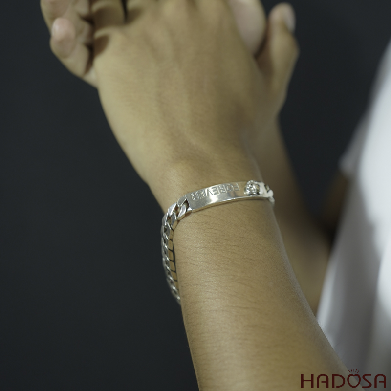 Lắc tay nam bạc Forever