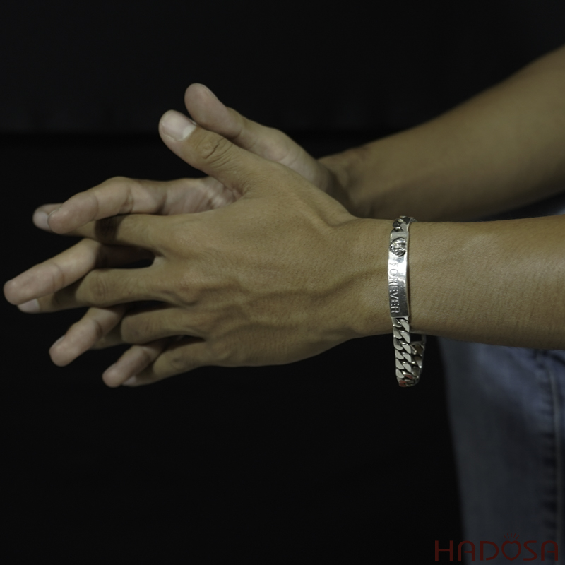 Lắc tay nam bạc Forever