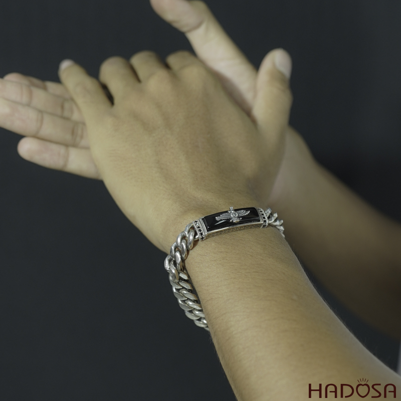 lắc tay nam bạc Đại Bàng 20cmx9mm