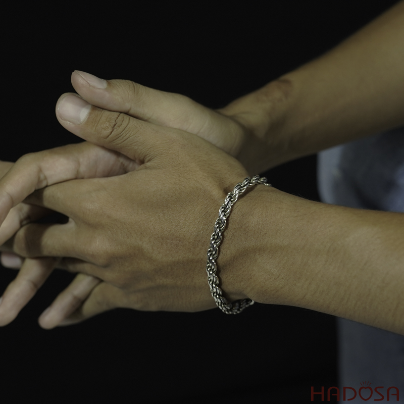 Lắc tay bạc cho nam cao cấp