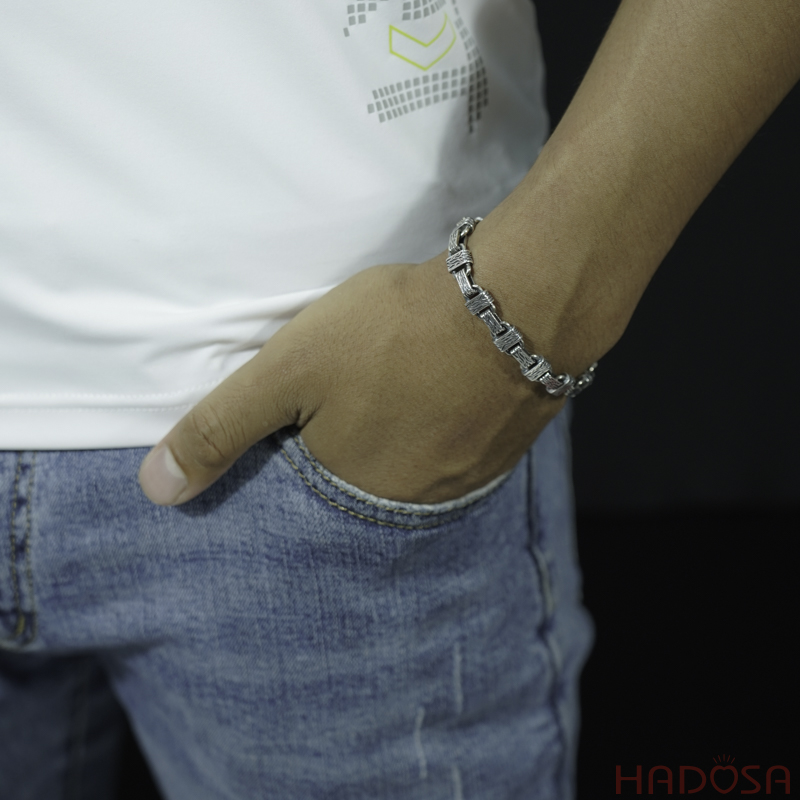 Lắc tay nam bạc đẹp