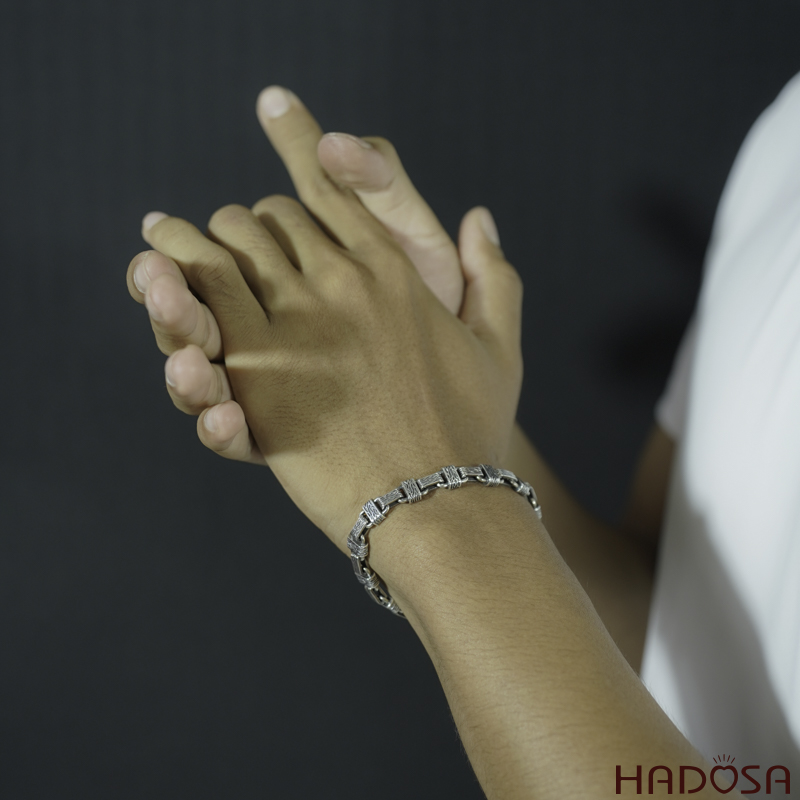 Lắc tay nam bạc đẹp