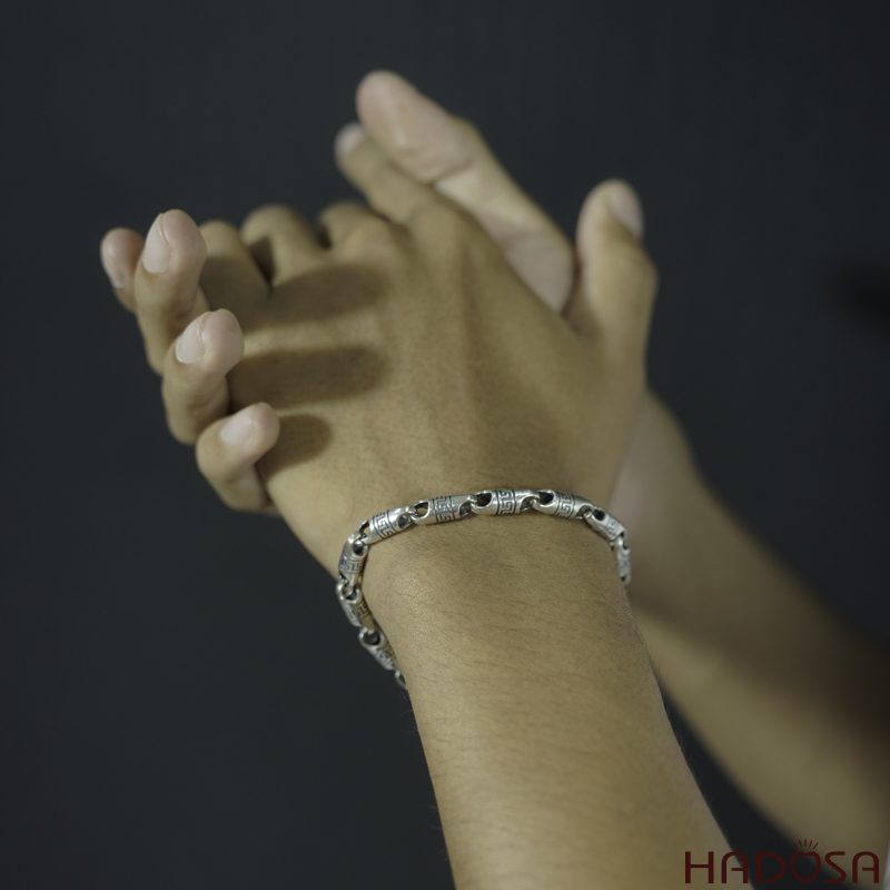 Lắc tay bạc nam Phong Thủy Tỳ Hưu