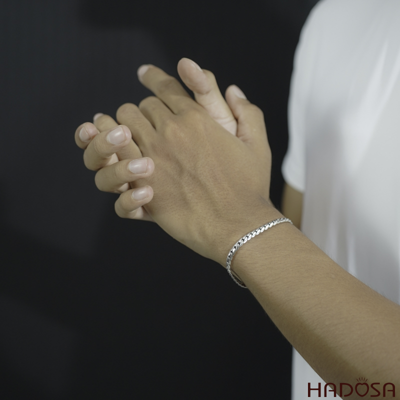 Lắc bạc nam sợi mỳ dẹt