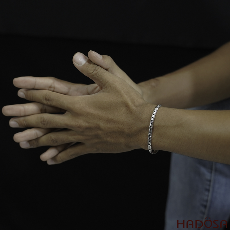 Lắc bạc nam sợi mỳ dẹt