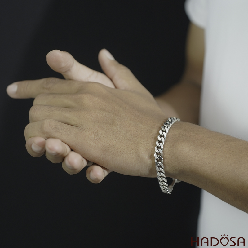 Lắc tay bạc nam trơn