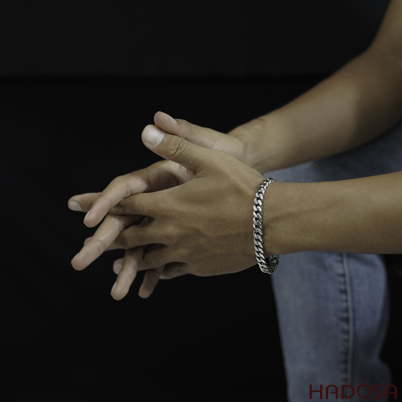 Lắc tay bạc nam trơn