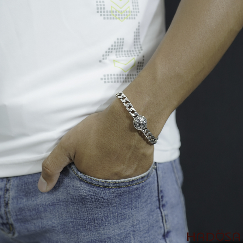 Vòng tay bạc nam đẹp