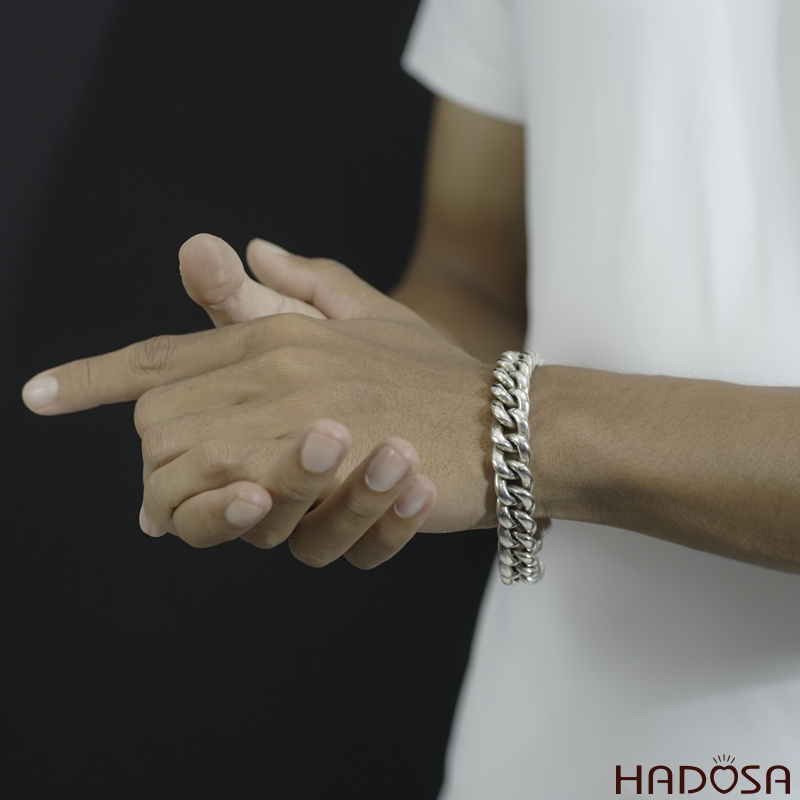 Lắc bạc nam 3 cây bạc Thái cao cấp