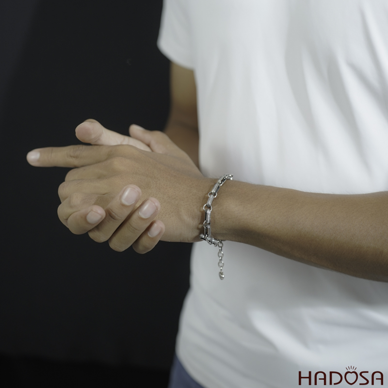 Lắc tay móc xích bạc