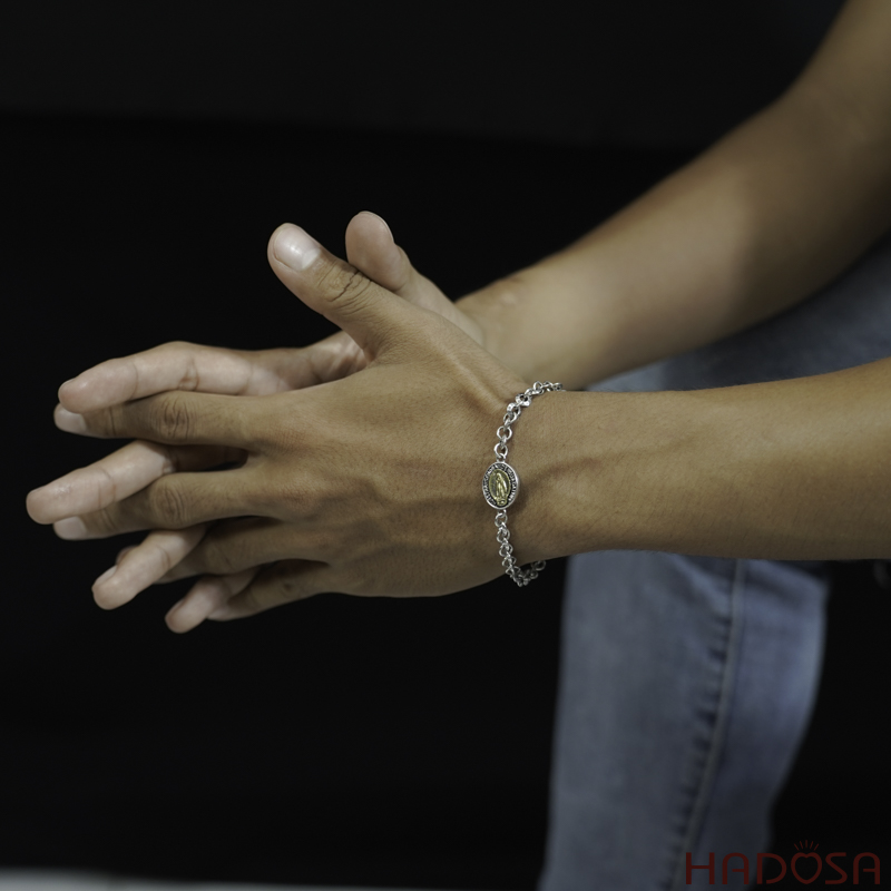 Lắc tay charm bạc Thái Thánh giá