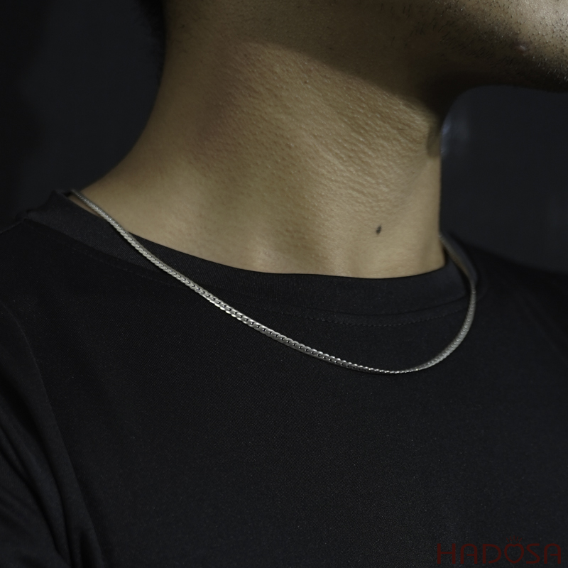 Dây chuyền bạc Thái nam trơn