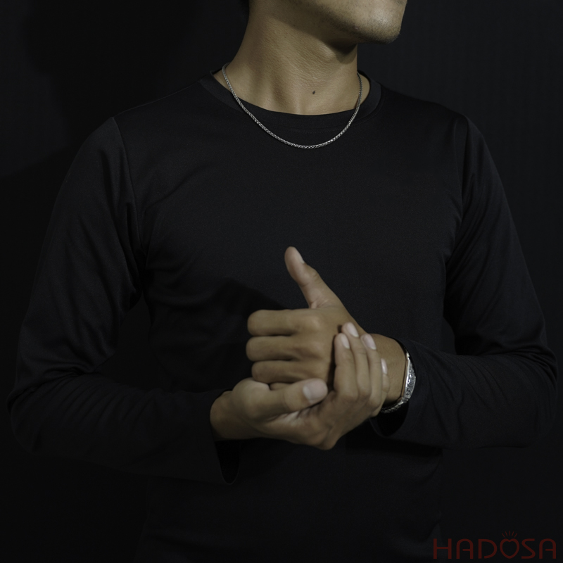 Dây chuyền bạc chuỳ kim cang lục tự chân ngôn