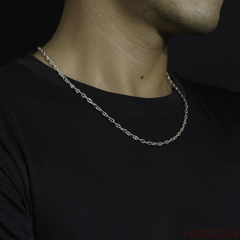 Dây chuyền bạc nam mắt xích