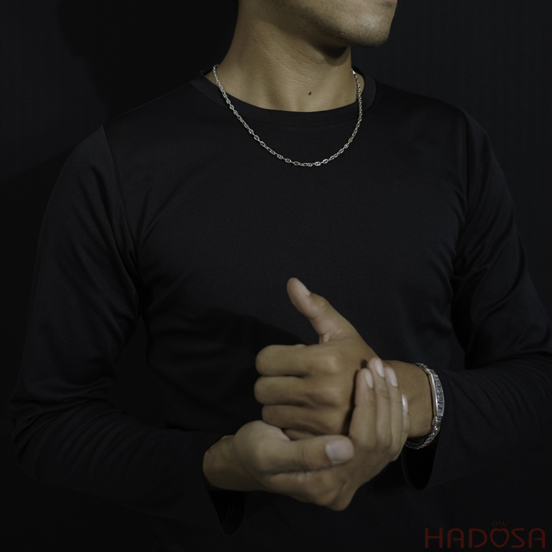 Dây chuyền bạc nam mắt xích