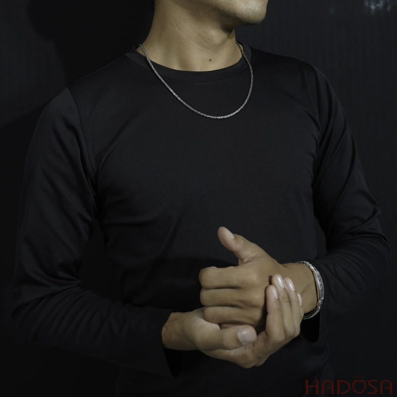 Vòng bạc đeo cổ nam