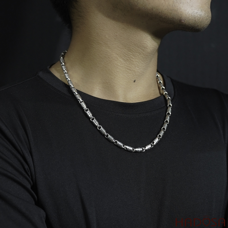 Dây chuyền bạc thái nam đẹp