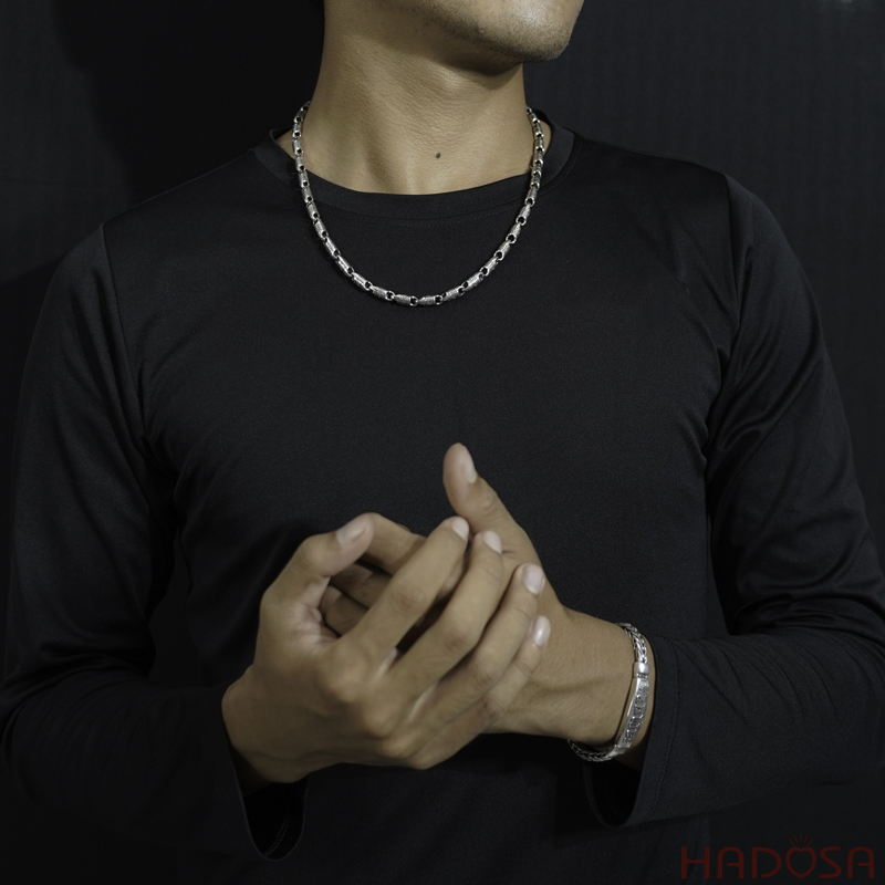 Dây chuyền bạc thái nam đẹp