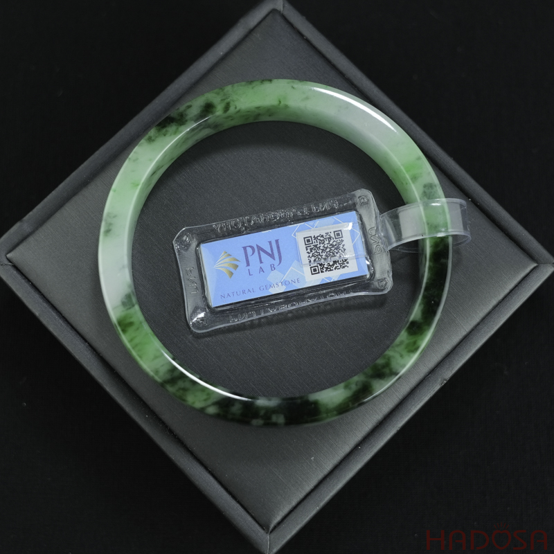 Vòng Ngọc Cẩm Thạch sơn thủy bản vuông ni 61