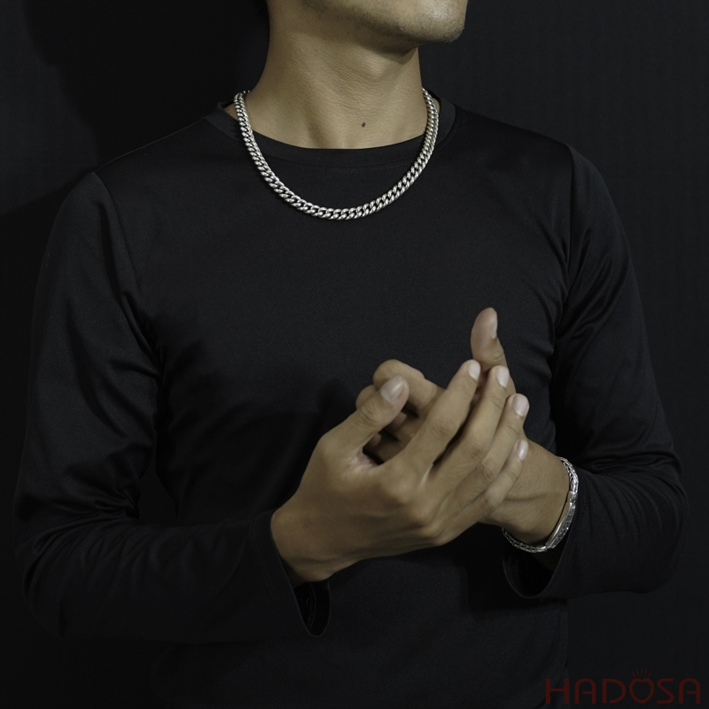 Dây chuyền bạc nam trơn