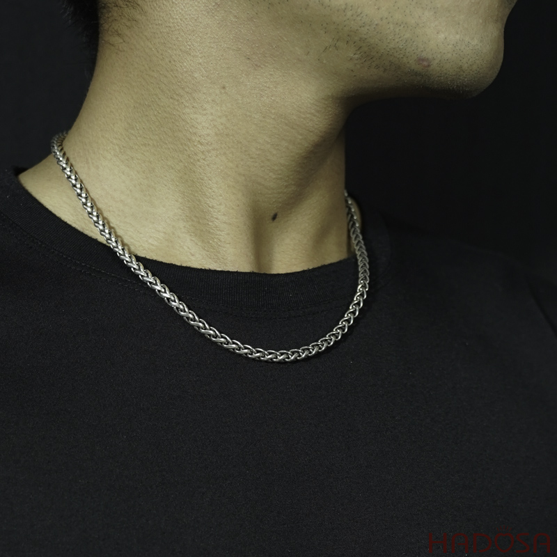 Dây bạc đeo cổ nam