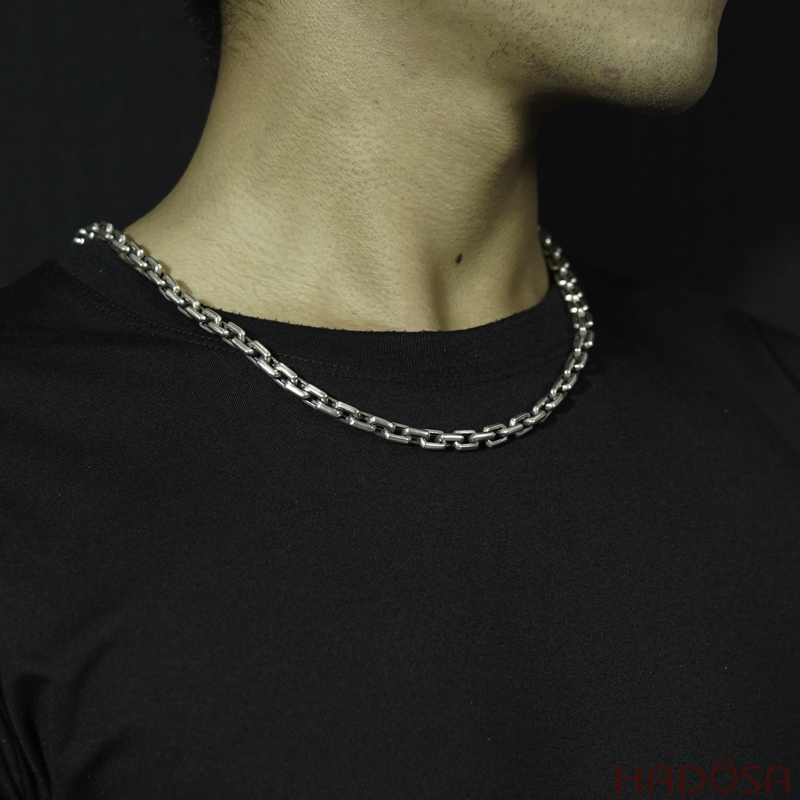 Dây chuyền bạc nam size to