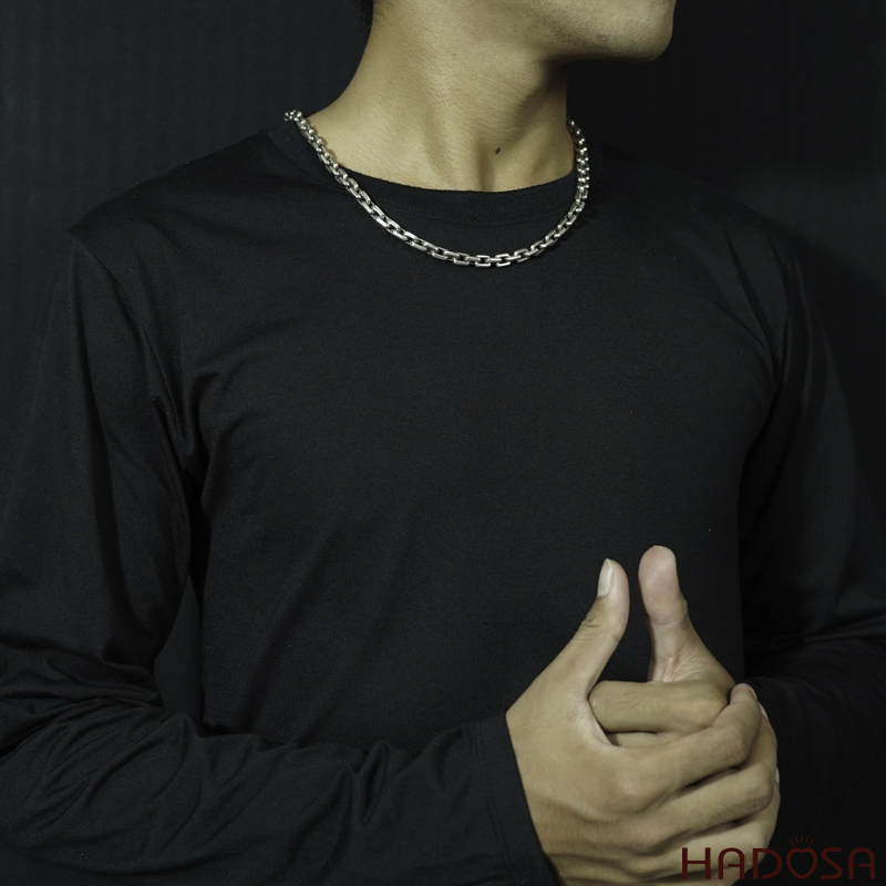 Dây chuyền bạc nam size to