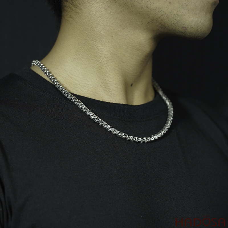 Dây chuyền vảy Rồng bạc Thái cho nam