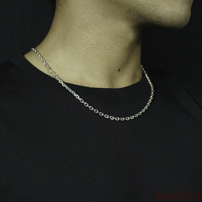 Dây chuyền bạc nam mắt xích