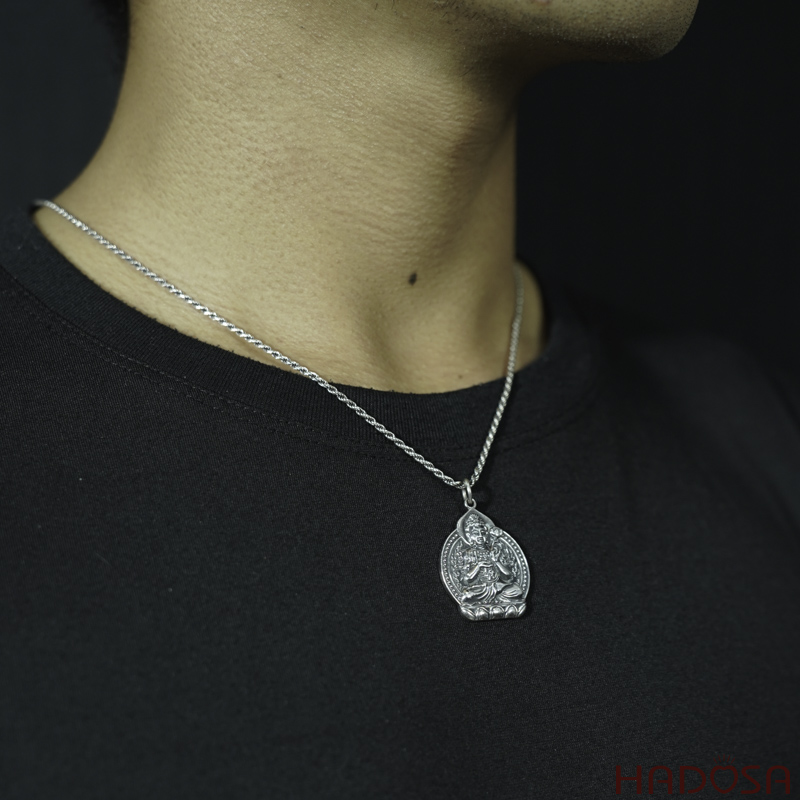 Mặt dây chuyền bạc Phật Đại Thế Chí Bồ Tát (Ngọ)