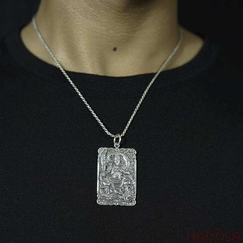 Mặt dây chuyền bạc Thái Quan Công