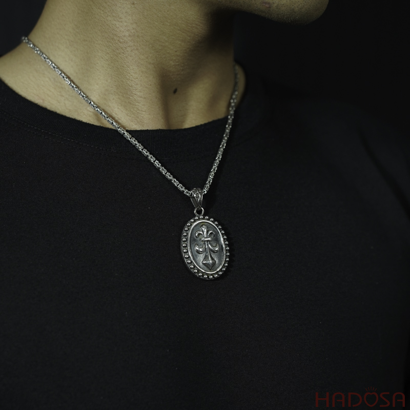 Mặt dây chuyền bạc nam