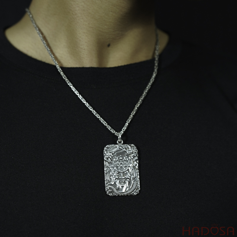 Mặt dây chuyền bạc nam đẹp Quan Vân Trường