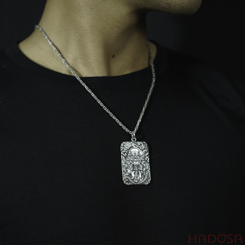 Mặt dây chuyền bạc nam đẹp Quan Vân Trường