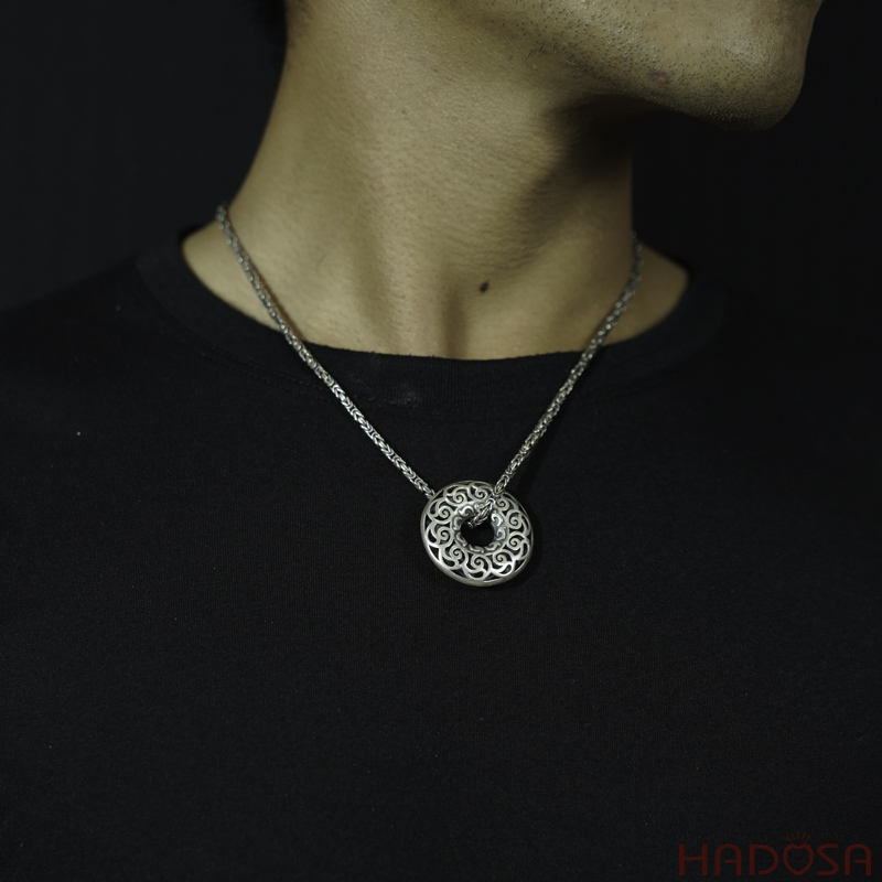 Mặt đồng điếu bạc  Thái đẹp 33*33mm