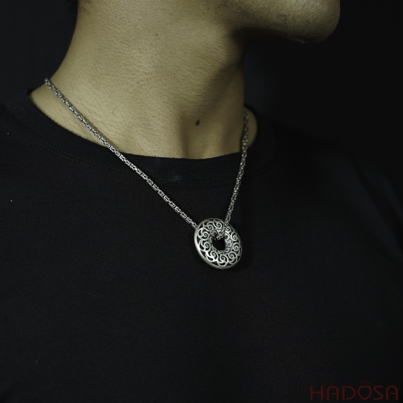 Mặt đồng điếu bạc  Thái đẹp 33*33mm