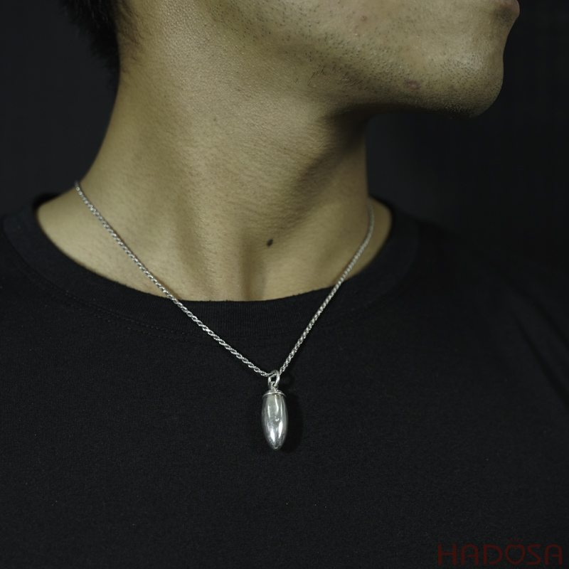 Mặt dây chuyền bạc Thái Viên Đạn