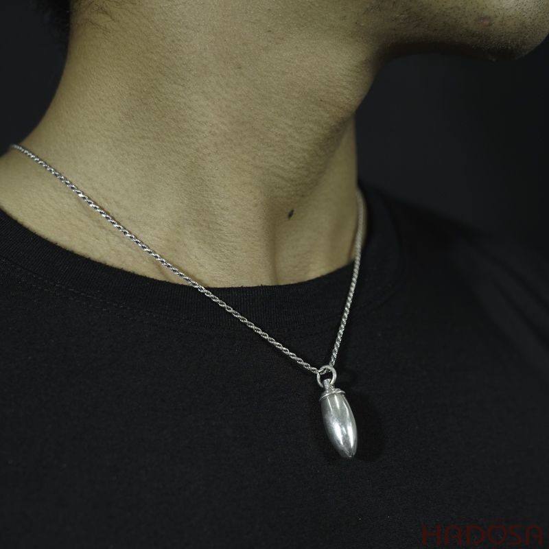 Mặt dây chuyền bạc Thái Viên Đạn