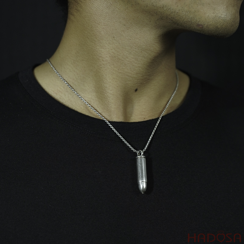 Mặt dây chuyền bạc Thái Viên Đạn