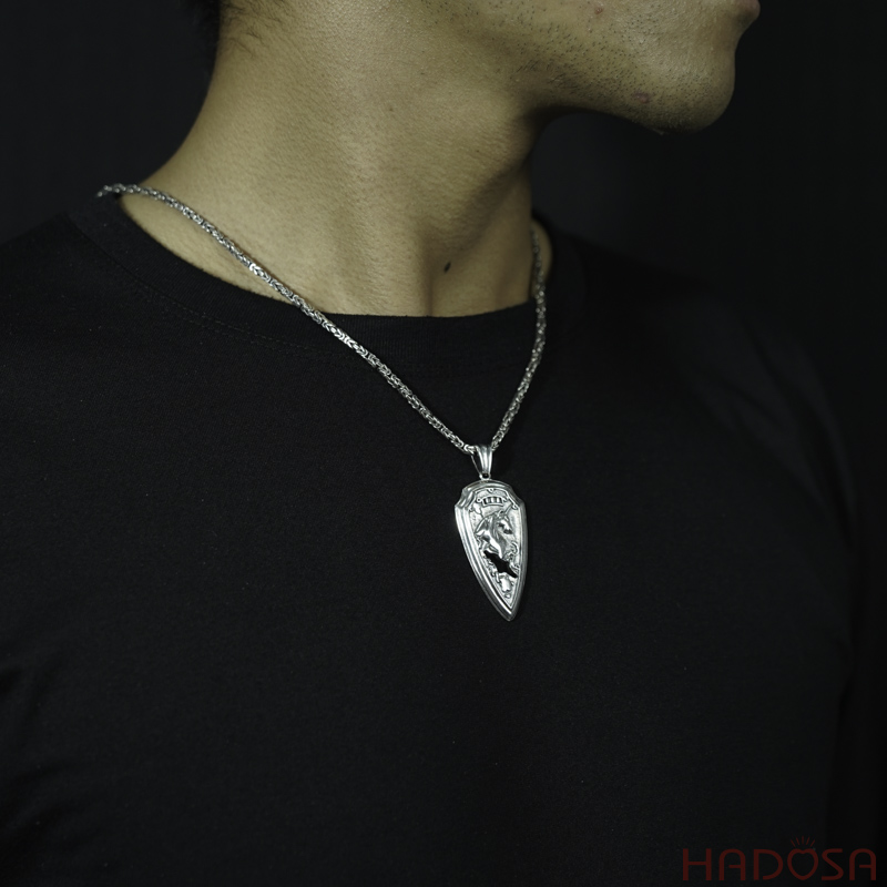 Mặt dây chuyền bạc nam Unicorn