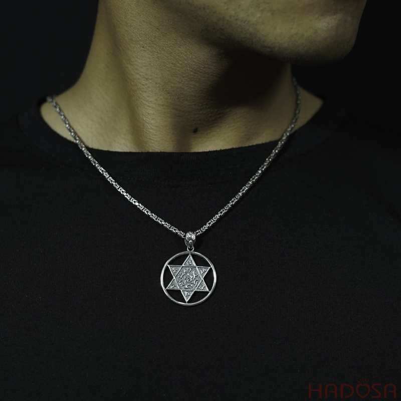 Mặt bạc dây chuyền nam 31mm