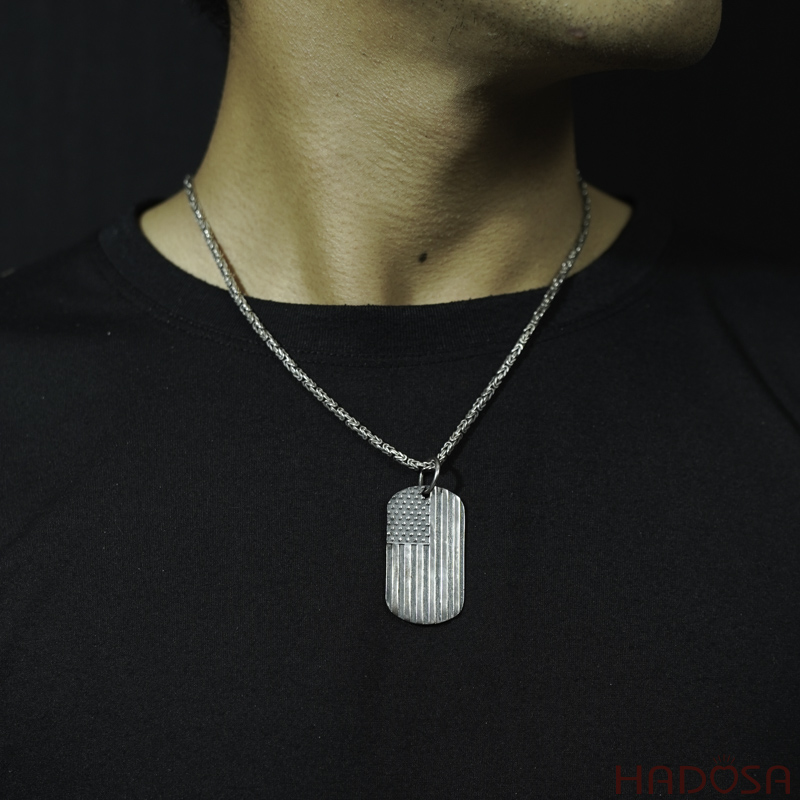 Mặt dây chuyền nam bạc Thái 44*25mm