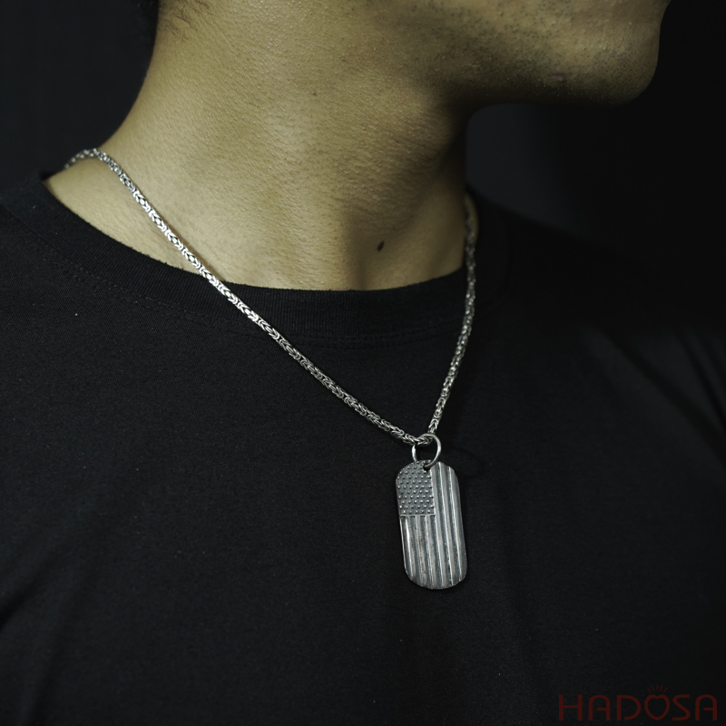 Mặt dây chuyền nam bạc Thái 44*25mm