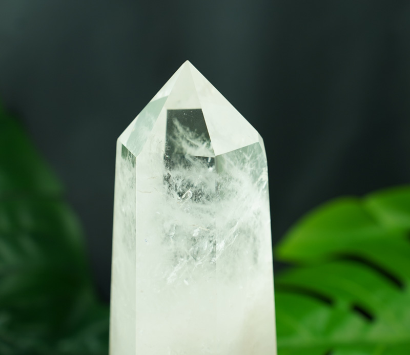 Trụ thạch anh trắng 20cm