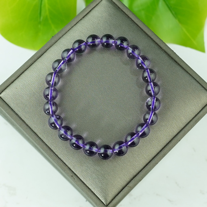 Vòng thạch anh tím 8mm chuẩn 7A