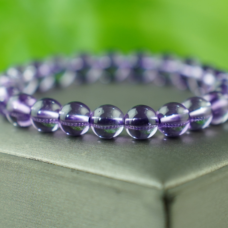 Vòng thạch anh tím 8mm chuẩn 7A