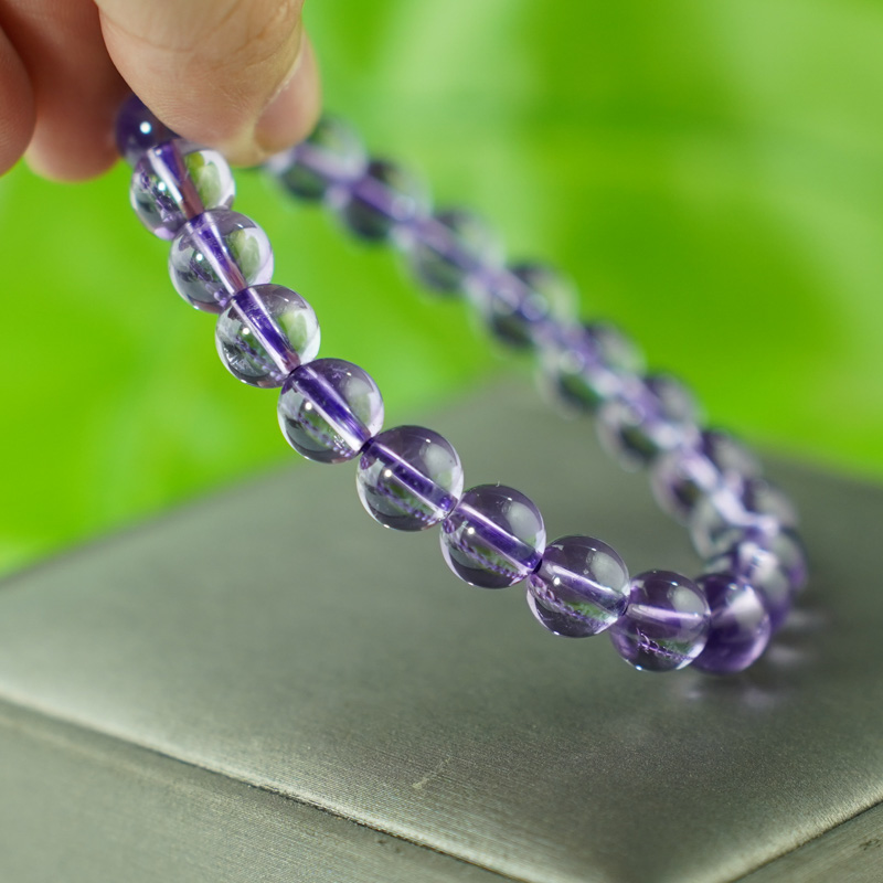 Vòng thạch anh tím 8mm chuẩn 7A