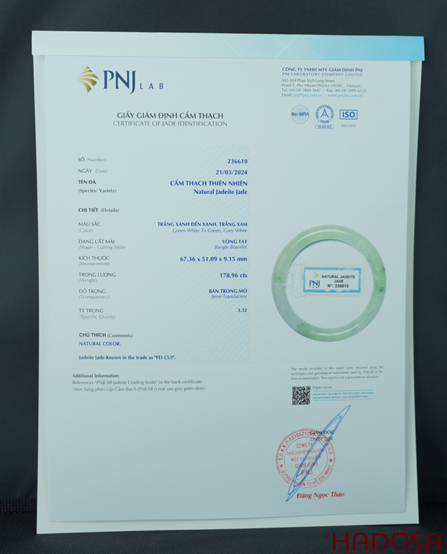 Vòng Ngọc Cẩm Thạch bản tròn lý trong ni 51